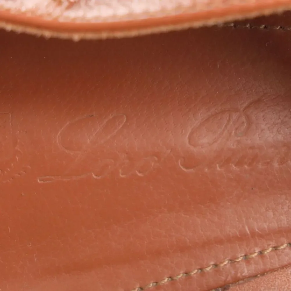 Loro Piana Ankle Strap Sandals in Brown Leather